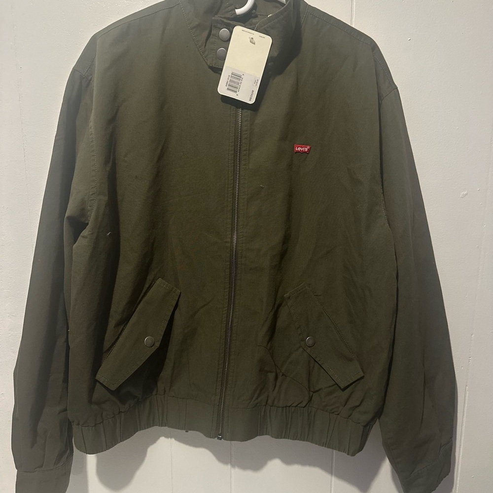 Levi's Men's Dark Green Military Jacket